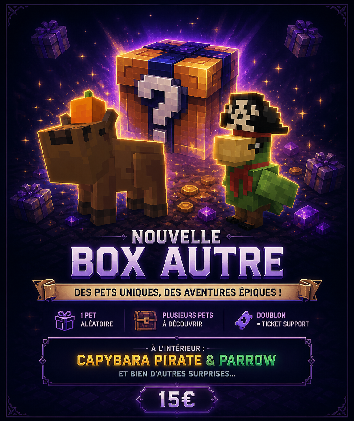 Pet random Autre (équivalent 15€)